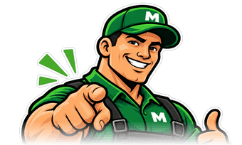 The Mow-Macho mascot